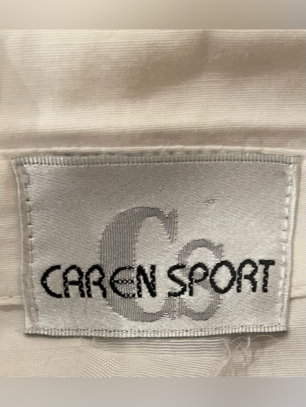 Caren Sport White Short Sleeve Button-Down Shirt - Picture 3 of 3